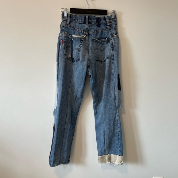 Levi’s Patchwork Straight Leg Jeans - Picture 9 of 16